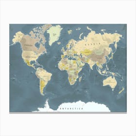 World Map Canvas Print