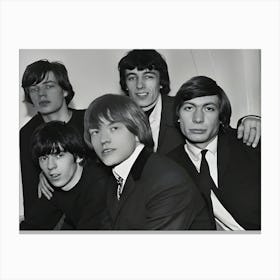 English Rock Band The Rolling Stones, Uk, 4th May 1964 Canvas Print