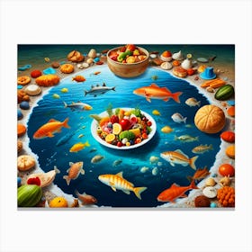 Fish In The Sea Canvas Print