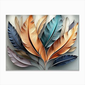 Feather Wall Art Canvas Print