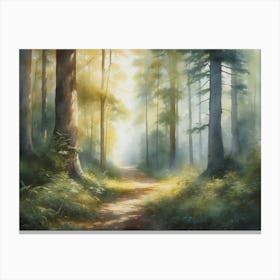 Silent Forest Canvas Print