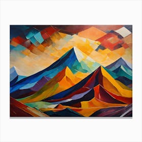 Abstract Mountains 1 Canvas Print