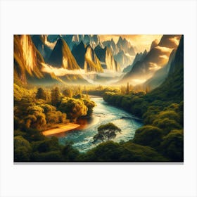 Nature S Sunrise Canvas Print