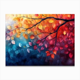 Autumn Leaves Painting Canvas Print