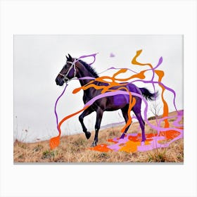 Dark Horse - Creative Painting Canvas Print