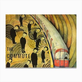 The Commute London Waterloo Canvas Print