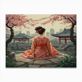 Asian Girl 7 Canvas Print