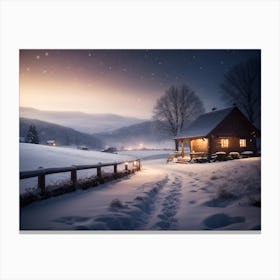 Night In The Country Canvas Print