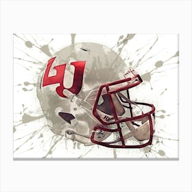 Liberty Flames NCAA Helmet Poster Canvas Print