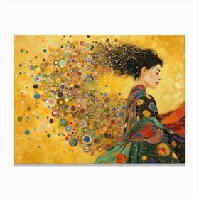 Contemporary Artwork Inspired By Gustav Klimt 1 Canvas Print