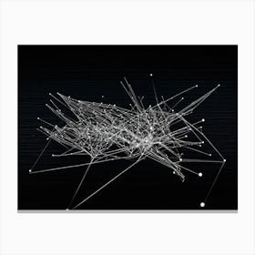 Abstract Composition Featuring A Black Hand Formed By A Constellation Of Arrows And Pointers Set In (1) Canvas Print