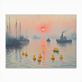 Morning quack Canvas Print