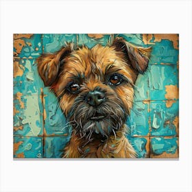 Border Terrier Fine Art Portrait 2 Canvas Print