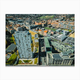 Drone Photo City Life Milan, Italy 202320230311 Dji 0676 Canvas Print