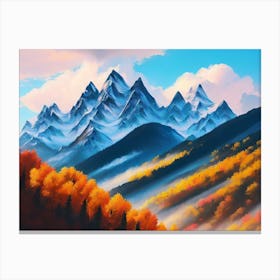 Mountains In Autumn 1 Canvas Print