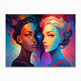 Two Women 2 Canvas Print