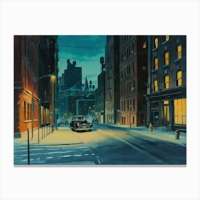 Contemporary Artwork Inspired By Edward Hopper 5 Canvas Print