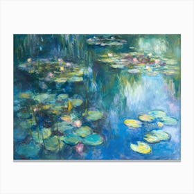 Contemporary Artwork Inspired By Claude Monet 4 Canvas Print