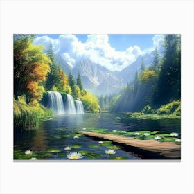 Beautiful 3d Nature and Landscape Canvas Print