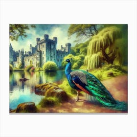 Peacock Lake Canvas Print