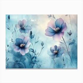 Blue Flowers Canvas Print