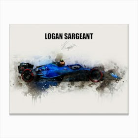 Logan Sargeant Williams Car Canvas Print