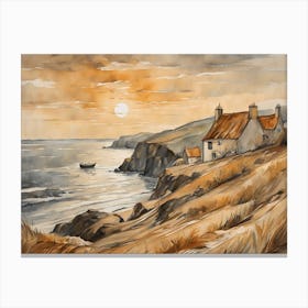 European Coastal Painting (53) Canvas Print
