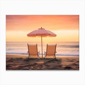 California Dreaming - Both Facing the Ocean Canvas Print