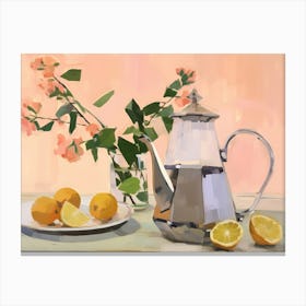 Lemons And Teapot Lienzo