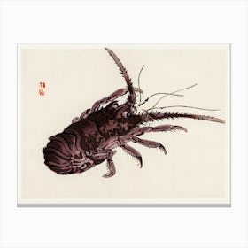 Crayfish, Kōno Bairei Canvas Print