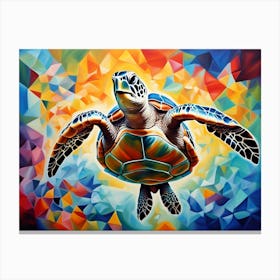 Turtle Painting Canvas Print