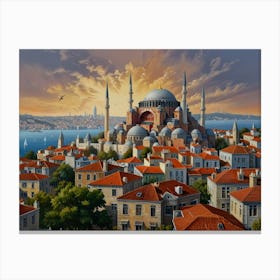 Istanbul City 2 Canvas Print