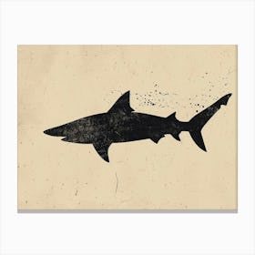 Goblin Shark Silhouette 1 Canvas Print