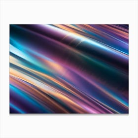 Abstract Digital Art Featuring Streaks Of Vibrant Colors, Creating A Dynamic And Iridescent Effect 1 Canvas Print