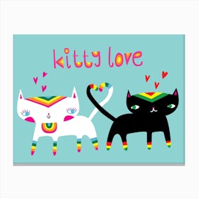 Kitty Love Canvas Print