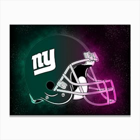 New York Giants Helmet Style Canvas Print