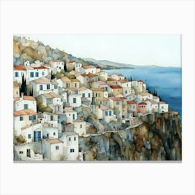 Greek Village 2 Canvas Print