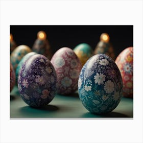 Cluster of Easter Eggs Canvas Print