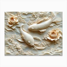 Beautiful Fish 3d Canvas Print