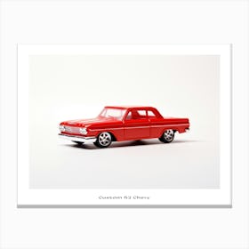 Toy Car Custom 62 Chevy Red Poster Canvas Print