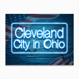 Cleveland City In Ohio Canvas Print