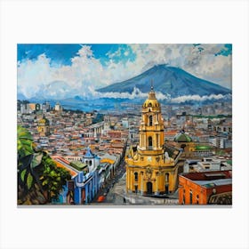 Cityscape Of Mexico City art Canvas Print