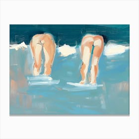 Two Women In The Water Canvas Print