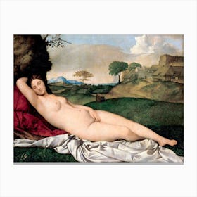 Sleeping Venus, Giorgione Canvas Print