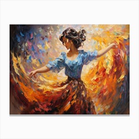 Dancer In Flames 1 Canvas Print