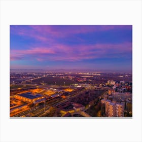 San Donato Milanese Al tramonto Stampe arte Canvas Print