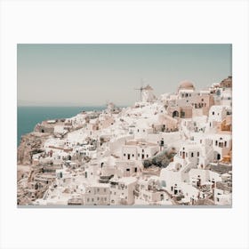 Santorini Villa View Canvas Print