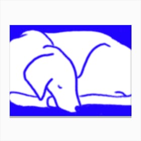 Good Night Blurry Dog Canvas Print
