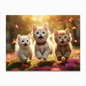 Cute Kittens 6 Canvas Print