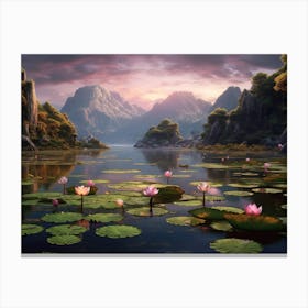 Lotus Pond Canvas Print